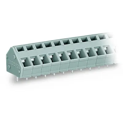 PCB terminal block; 2.5 mm²; Pin spacing 5/5.08 mm; 9-pole; CAGE CLAMP®; commoning option; 2,50 mm²; gray
