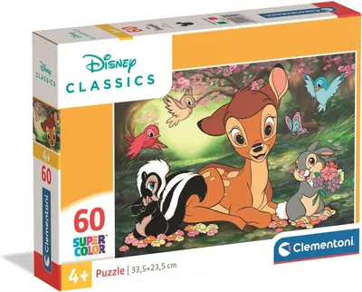 Puzzle pentru copii Clementoni din 60 piese - Bambi