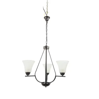 Lustra Midnight Negru+Alb 3xE27 40W