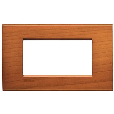 Placa ornament ,4 module, cires american, living light, BTICINO