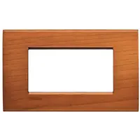 Placa ornament ,4 module, cires american, living light, BTICINO