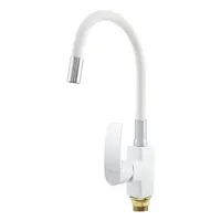 Baterie bucatarie cu dus flexibil MIXXUS MAGNUM 011 (NUT) WHITE CHROME REFL.
