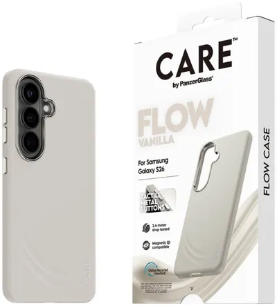 Husă CARE – Flow, Galaxy S26, Qi, Vanilla