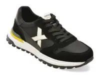 Pantofi sport GRYXX negri, 58636, din material textil si piele naturala
