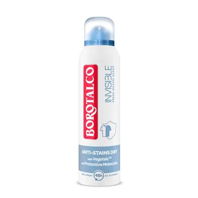 Deodorant Spray Antiperspirant Invisible Fresh, 150 ml, Borotalco