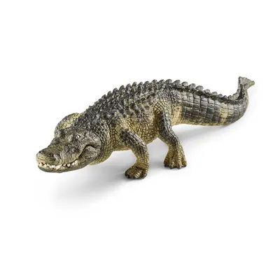 Figurina Schleich Wild Life America - Aligator cu maxilar mobil