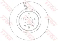 Disc frana Fata Dreapta Stanga potrivit TESLA MODEL S, MODEL X Electric 09.12-