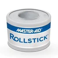 Rollstick bandă adezivă pentru fixare (leucoplast) transparent, 2.5cm x 5m, Master-Aid