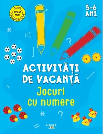 Activități de vacanță. Jocuri cu numere (5-6 ani) - Paperback - ***