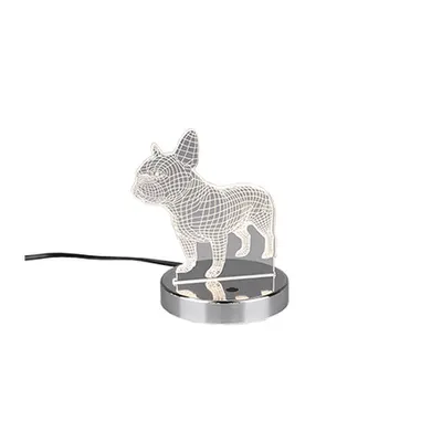 R52651106 Veioza Dog 1x3.2W LED 200lm 3000K Crom