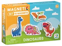 Joc magnetic Dodo - Dinozaurii, 15 piese