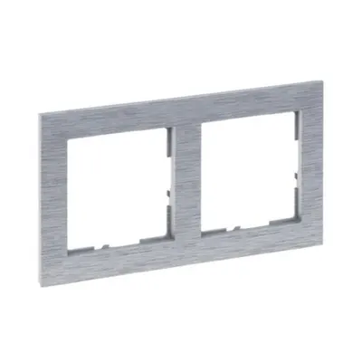 Rama 2 posturi, aluminiu periat