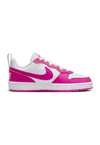 Pantofi sport Court Borough din piele ecologica - Alb/Fucsia