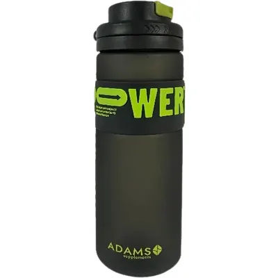 Sticla Neagra de Apa din Plastic cu Pai Power 820ml