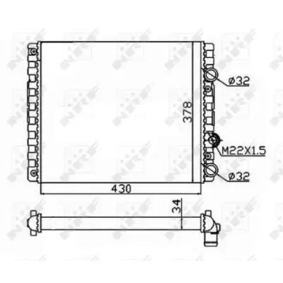 Radiator, racire motor NRF 509519