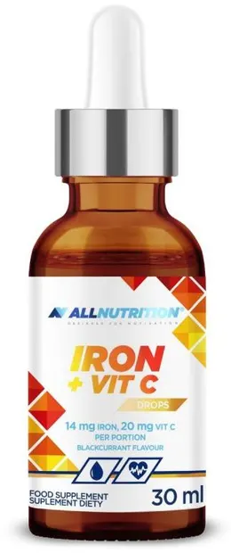 Iron + Vit C, 30 ml, AllNutrition