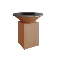 Gratar OFYR Corten 100 cu vatra de gatit pe lemne
