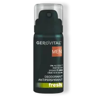 Deodorant Antiperspirant Fresh Protecție 48 H, Fără Alcool, Parfum Lemnos Acvatic Cu Note De Vetiver, Cedru și Mosc, Gerovital Men, 40 Ml