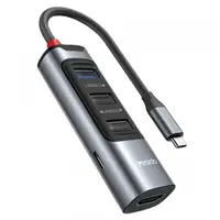 Hub USB-C Yesido HB22, 5in1, Gri