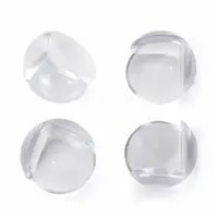 Set protectIi, Feedo, Pentru colturi ascutite, Usor de instalat, 3.6 x 3.6 x 2.7 cm, 4 bucati, Transparent