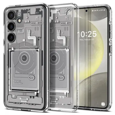 Husa pentru Samsung Galaxy S24 S921, Spigen, Ultra Hybrid Zero One, Alba ACS07351