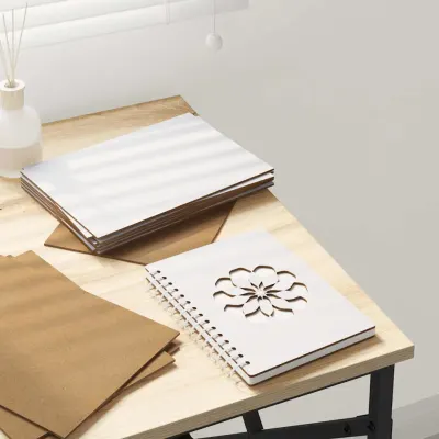 vidaXL Panouri de decor 12 buc. Alb 15 x 21 x 0,27 cm Lemn prelucrat