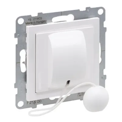 Buton inVersor cu cordon, 6A, alb