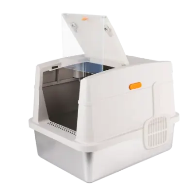 Afp Go Fresh Cat Litter Box din Otel Inoxidabil