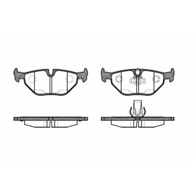 Set placute frana, frana disc REMSA 0265.15