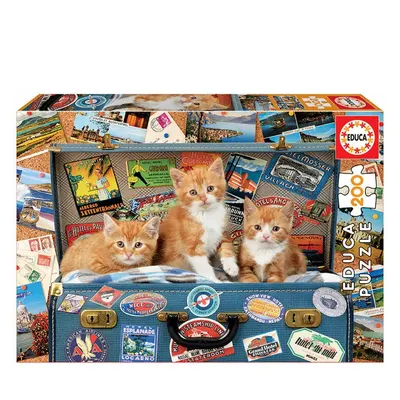 Puzzle 200 piese Educa Cats On Road