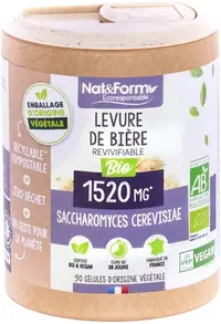 Drojdie de bere bio, 90 capsule, Nat&Form