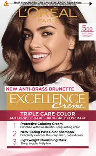 L'Oréal Excellence Vopsea de păr, 500 Natural Brown