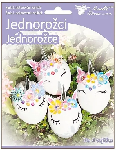 Set pentru decorarea ouălor Andel Prerov - Unicorni