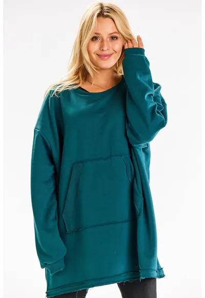 Hanorac dama bumbac Verde
