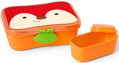 Set de cutii pentru alimente Skip Hop Zoo – 2 bucăți, vulpiță