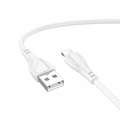Cablu Date si Incarcare USB-A - Lightning Borofone BX121 Energy, 18W, 1m, Alb