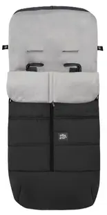 Sac universal pentru cărucior Interbaby - Coral Fleece, 105 x 46 cm, Black