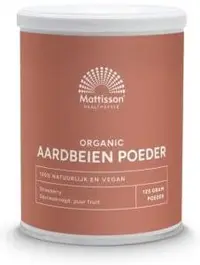 Mattisson Healthstyle Pudră Organică de Căpșuni, 125 g