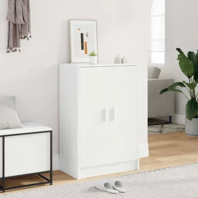 vidaXL Pantofar, alb, 60x35x92 cm, PAL