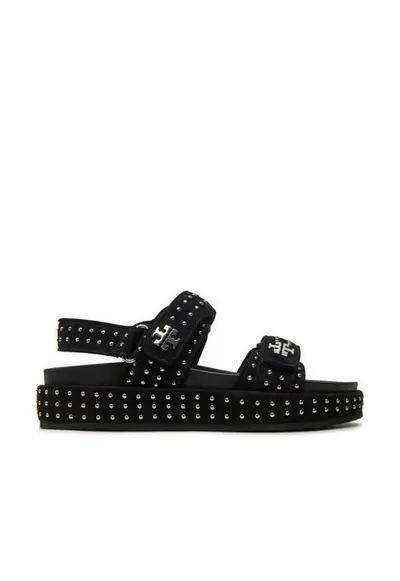 Sandale dama - piele naturala - Negru/Argintiu
