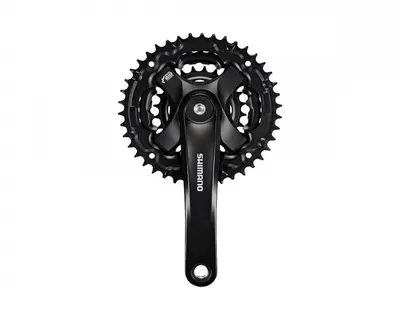 Angrenaj Pedalier Shimano Tourney Fc-Ty501, 42X34X24T, Brat 170Mm, Pt. 6 7 8 Vit. Pe Spate, Fara Cg, Suruburi, Negru, Ambalat Ind.