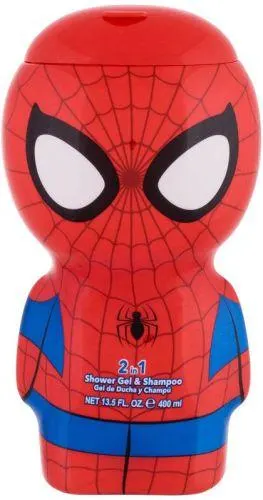 Gel de dus si sampon Spiderman 2D, 400ml, Airval