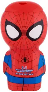 Gel de dus si sampon Spiderman 2D, 400ml, Airval