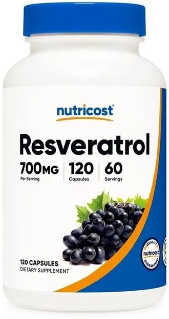 Resveratrol, 700 mg, 120 capsule, Nutricost