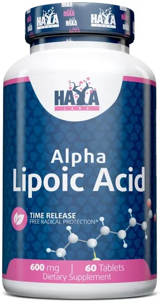 Alpha Lipoic Acid, 600 mg, 60 tablete, Haya Labs