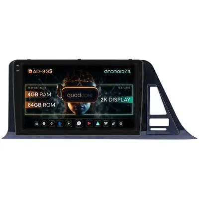 Navigatie 2K Toyota Toyota C-HR (2016-2020), Android, S-Quadcore 4GB RAM + 64GB ROM, 9.5 Inch - AD-BGS90042K+AD-BGRKIT073