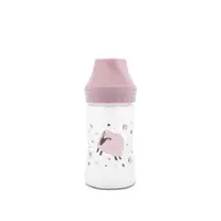 Biberon cu tetina de silicon Lorelli My Friend 250 ml Rose
