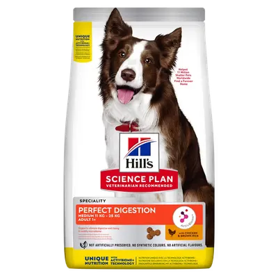 Hrana uscata caini, Hill's Science Plan Canine Adult Perfect Digestion Medium, 14 kg