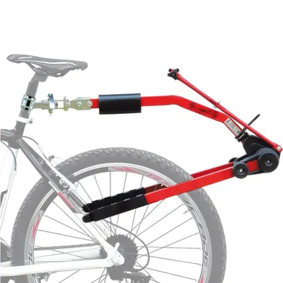 Bară de remorcare bicicletă Trail Angel roșie asamblată