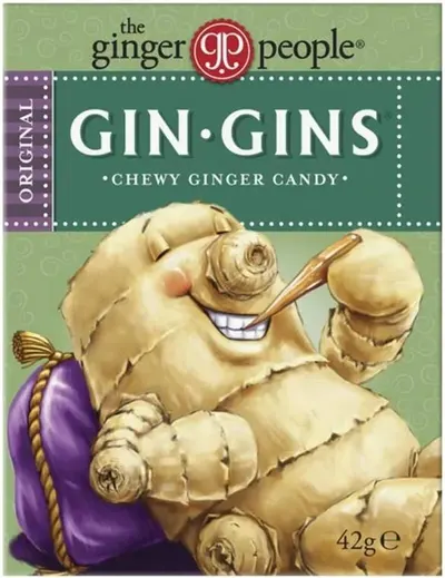 Bomboane de ghimbir moi, 42 g, The Ginger People